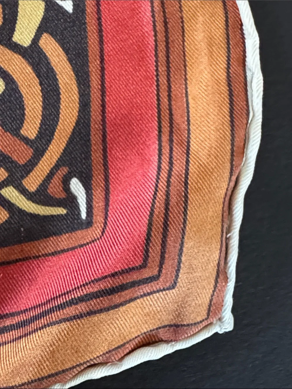 Past Times Vintage Abstract Silk Scarf